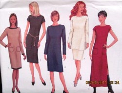 3246 EZ STRETCH KNIT DRESS LENGTHS,TOP,SKIRT PATTERN 8-24 3 SZS